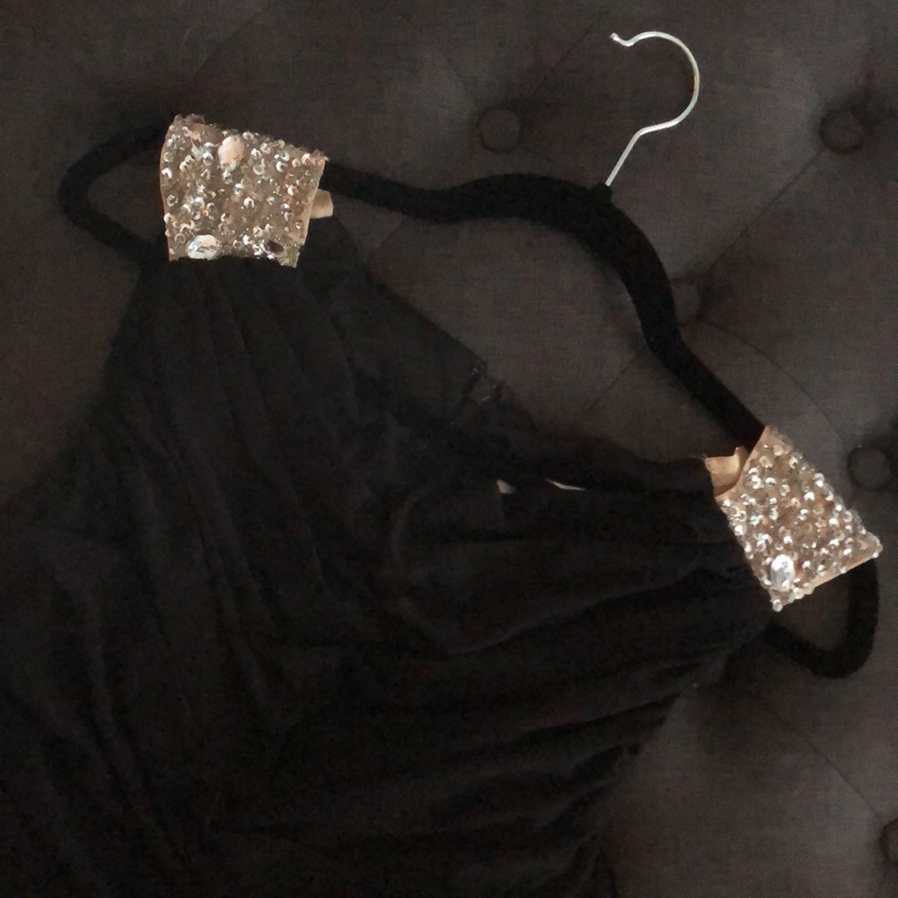 Tight black dress